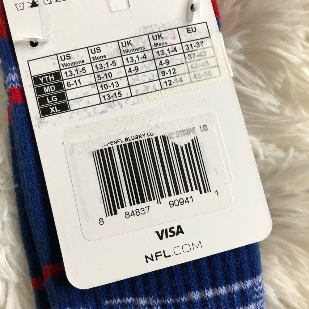 NFL Team NY Giants Crew Socks - Picture 5 of 5